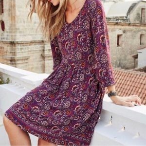 Garnet Hill Easy Bohemian Pocket Dress Women's Size 8